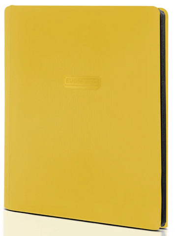 Evo Retro 9-Pocket Premium Zip Binder - Yellow