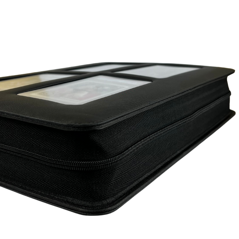 Evo Retro - Premium Card Slab Binder with Window - Black