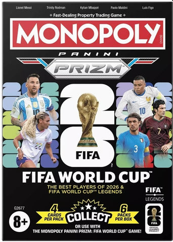 MONOPOLY PANINI PRIZM FIFA WORLD CUP LEGENDS BOOSTER PACK