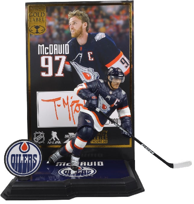 NHL 7" POSED FIG-CONNOR MCDAVID-T. MCFARLANE AUTO