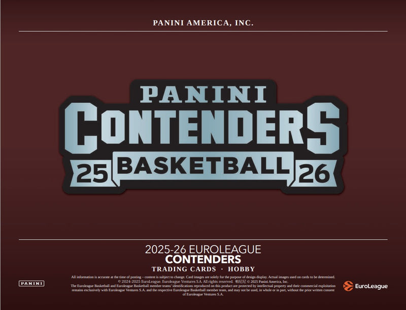 2026 Panini Contenders Basketball - Euro League - Hobby Box