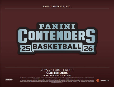 2026 Panini Contenders Basketball - Euroleague - Hobby Box