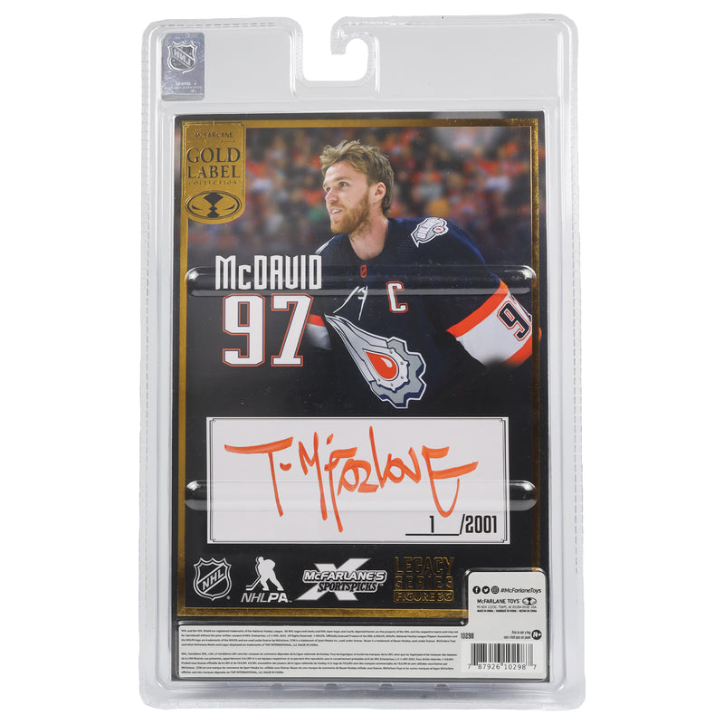 NHL 7" POSED FIG-CONNOR MCDAVID-T. MCFARLANE AUTO