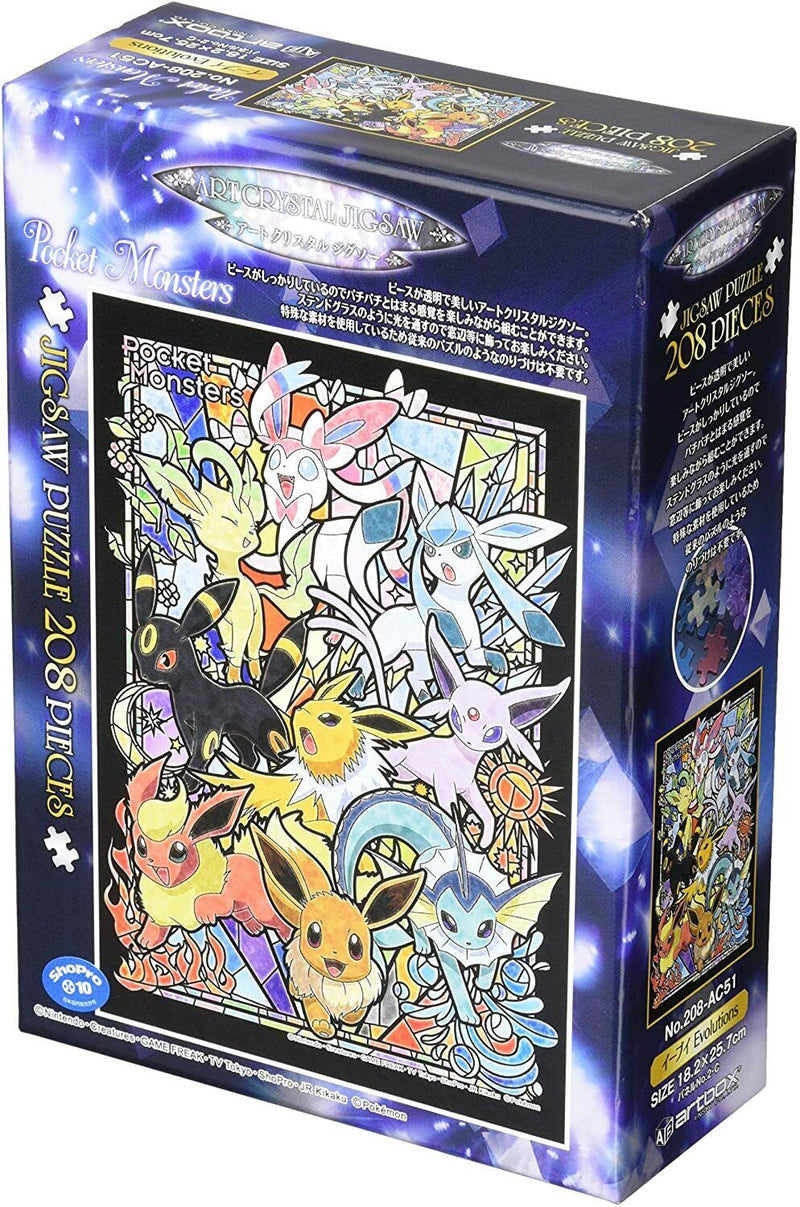 208 PC POKEMON EEVEE EVOLUTION ART CRYSTAL PUZZLE