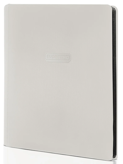Evo Retro 9-Pocket Premium Zip Binder - White