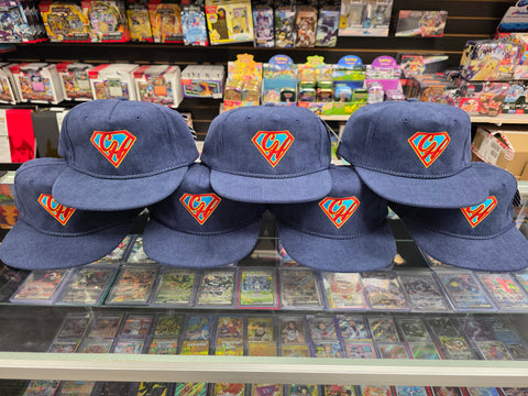 Cardboard Hero Hat (Navy Blue Corduroy)